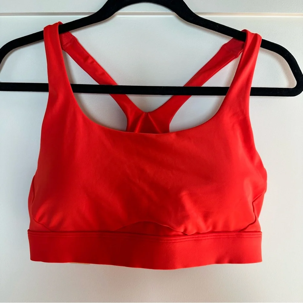 Athleta Vibrant Red Sports Bra - Picture 1 of 4